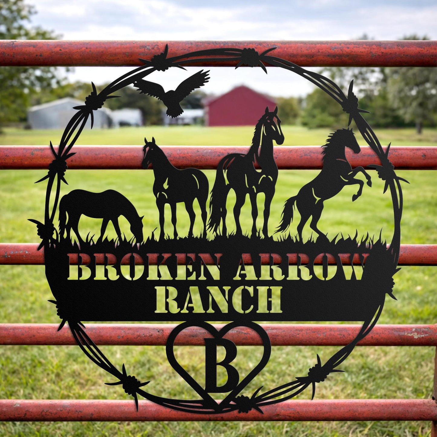Personalized Ranch Cattle Brand Metal Sign, Custom Livestock Wall Art, Farmhouse Decor, Father's Day Gift