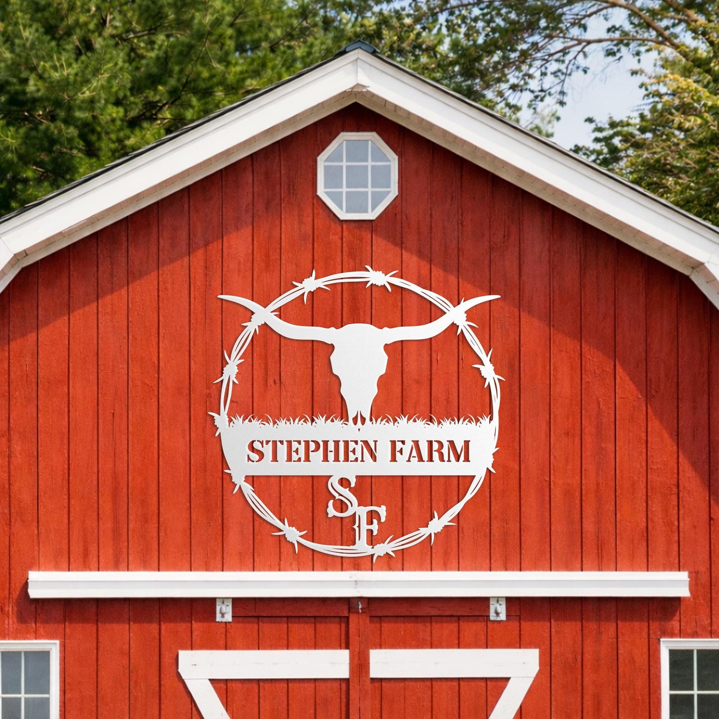 Custom Cattle Brand Metal Sign, Personalized Ranch Name Wall Art, Livestock Farm Decor, Rustic Father's Day Gift