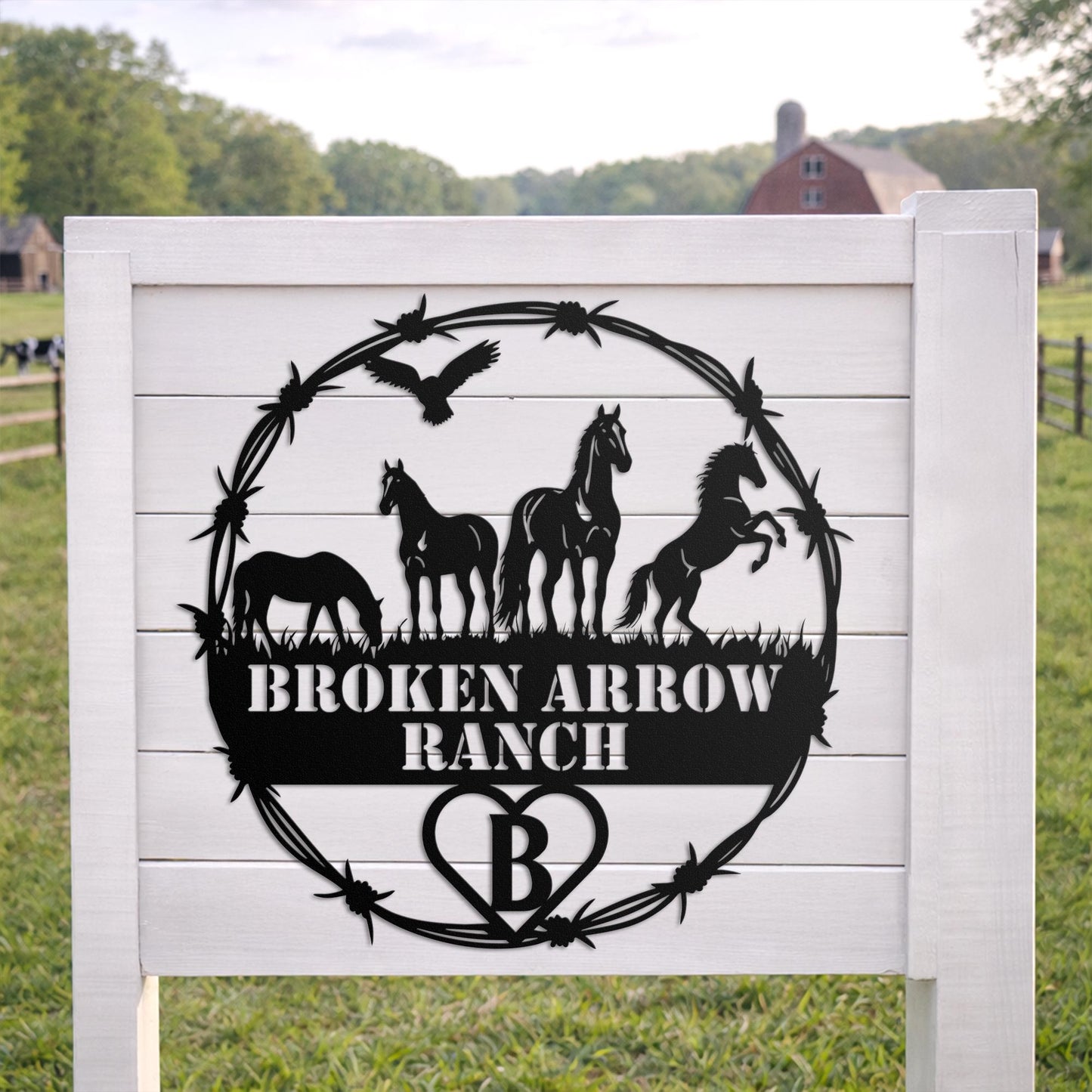 Personalized Ranch Cattle Brand Metal Sign, Custom Livestock Wall Art, Farmhouse Decor, Father's Day Gift
