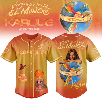 Viajando Por El Mundo Tropitour Jersey Limited Edition 2026 Orange | RK30