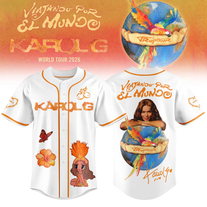 Viajando Por El Mundo Tropitour Jersey Limited Edition 2026 White | SF29