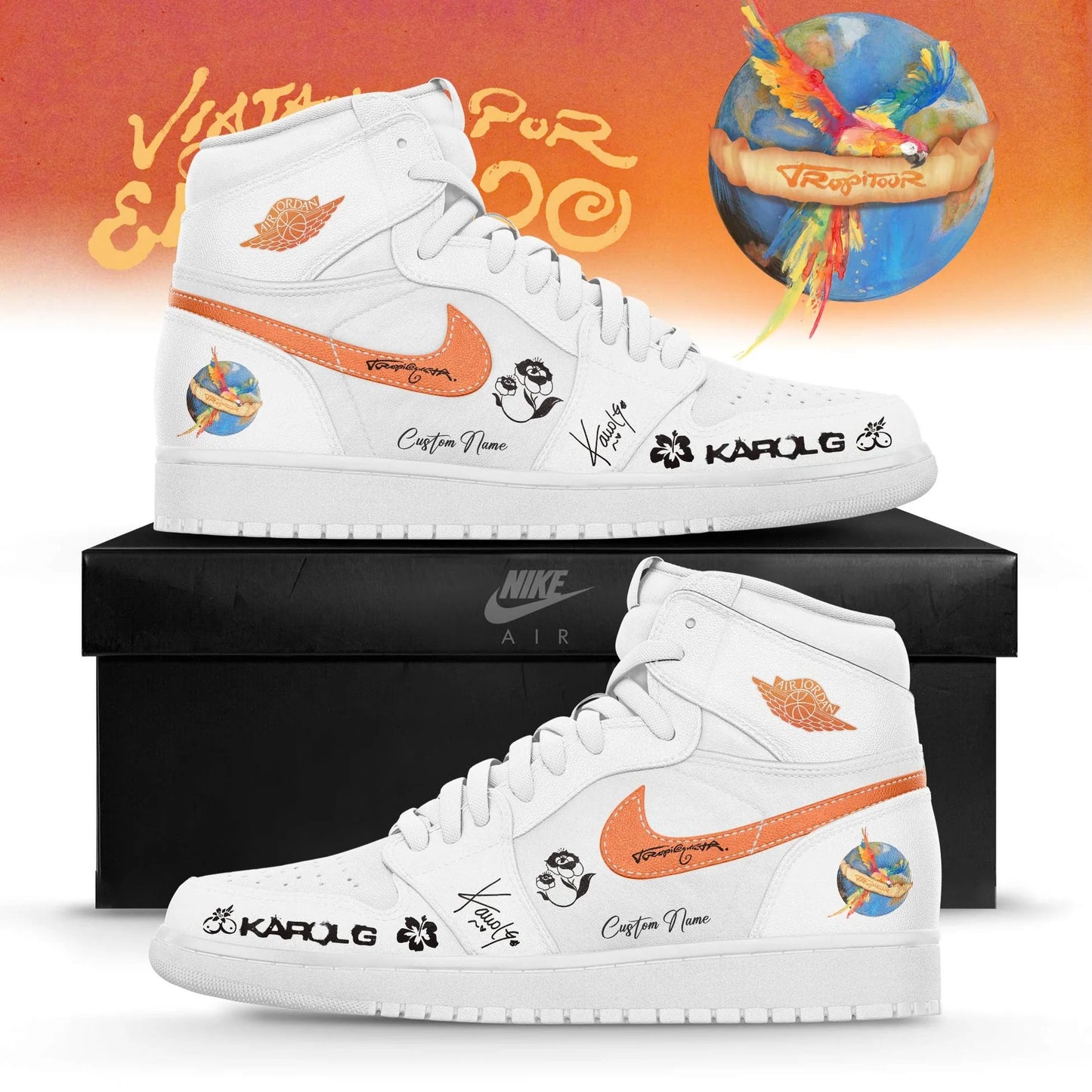 Viajando Por El Mundo Tropitour Air Jordan 1 Limited Edition 2026 White | IM75